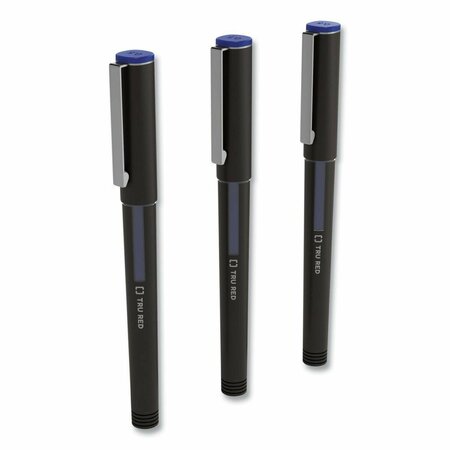 BONDAD 0.5 mm Blue Ink Roller Ball Pen Stick, 3PK BO3750853